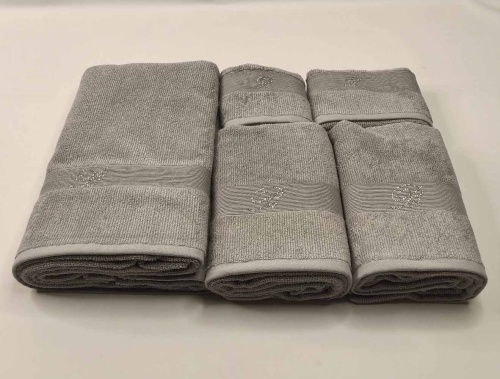 Набор полотенец Blumarine RISVEGLIO серый 13 silver Артикул: 94887 DolceNoce