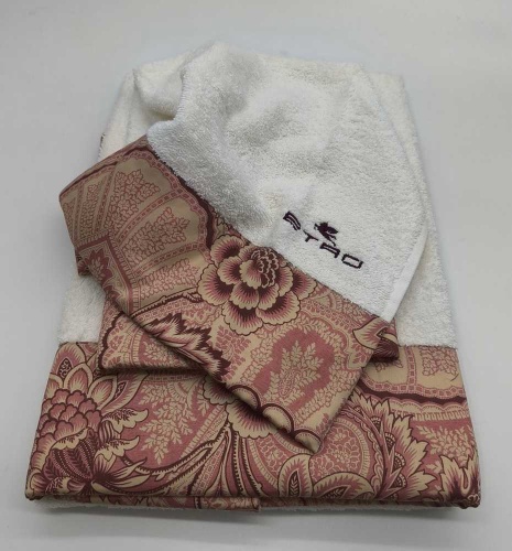 Набор полотенец Etro BLOOM AV818 X0870 red красный 60х100+40х60 Артикул: 70122 DolceNoce фото 4