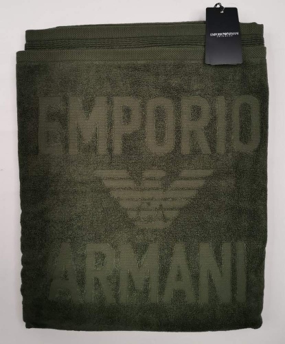 Полотенце Emporio Armani MARE military green хаки 100x170 Артикул: 70226 DolceNoce