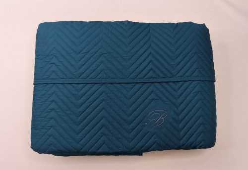 Покрывало Blumarine STILE BLU 270х270 синее 20 blue Артикул: 93722 DolceNoce фото 2