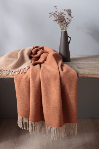 Плед Biederlack DARK VELVET (784452) henna-sand 130х170 Артикул: 79253 DolceNoce фото 3
