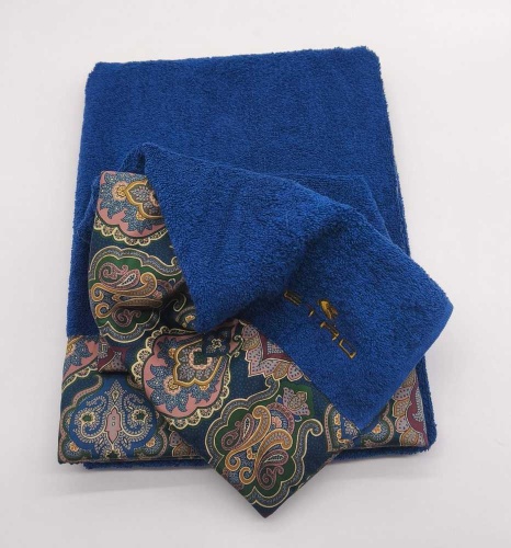 Набор полотенец Etro 7PLIES AV800 X0883 blue синий 60х100+40х60 Артикул: 70129 DolceNoce фото 3