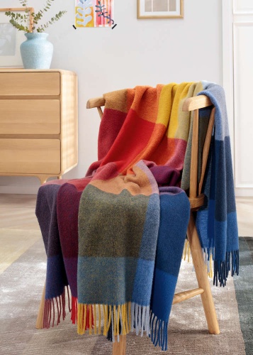 Плед Biederlack NATURALS&PLAIDS (809629) bright square 130х170 Артикул: 79262 DolceNoce фото 2