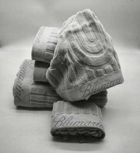 Набор полотенец Blumarine MONOGRAM серо-голубой 13 ice Пять штук Артикул: 94868 DolceNoce фото 2