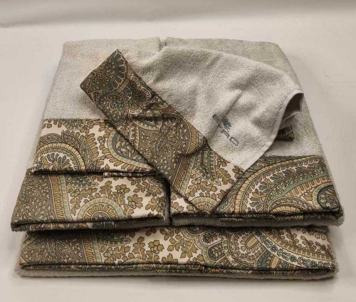 Набор полотенец Etro GIANO AV799 X0820 beige бежевый Пять штук Италия Артикул: 70148 DolceNoce фото 3 Набор полотенец Etro GIANO AV799 X0820 beige бежевый Пять штук Артикул: 70148 DolceNoce фото 3