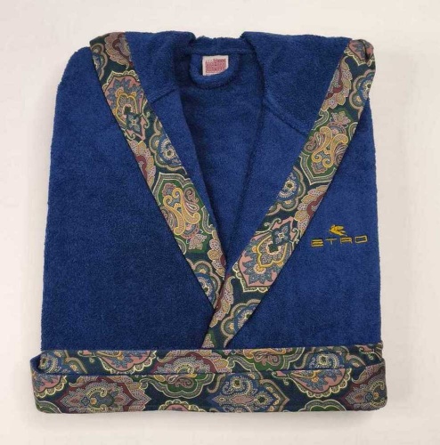 Халат с капюшоном Etro 7PLIES AV800 X0883 blue синий фото 4