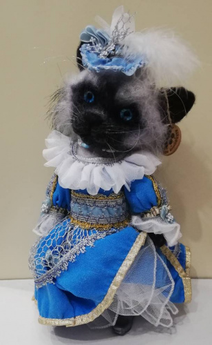 Кошечка в синем платье 30 см Артикул:  DolceNoce