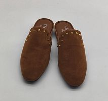 Тапочки женские Homers SUEDE AVELLANA 22277 бежевые