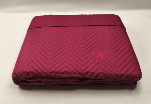 Покрывало Blumarine STILE BLU 270х270 бордовое 41 borgogna burgundy Артикул: 93720 DolceNoce