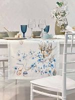 Скатерть Blumarine PASQUA 170х270 цвет 03 light blue голубая