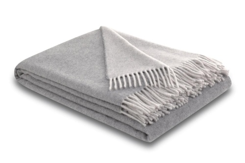 Плед Biederlack DARK VELVET (809575) silver-stone 130х170 Артикул: 79256 DolceNoce