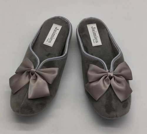 Тапочки Jaimies NATHALIE mule classic grey серые фото 2