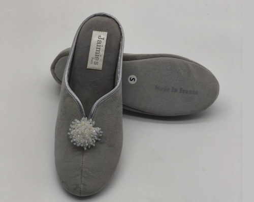Тапочки Jaimies NATHALIE mule ECLAT DE LUNE grey серые фото 2