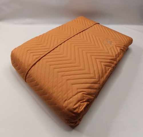 Покрывало Blumarine STILE BLU 270х270 оранжевое 40 papaya Артикул: 93721 DolceNoce фото 3