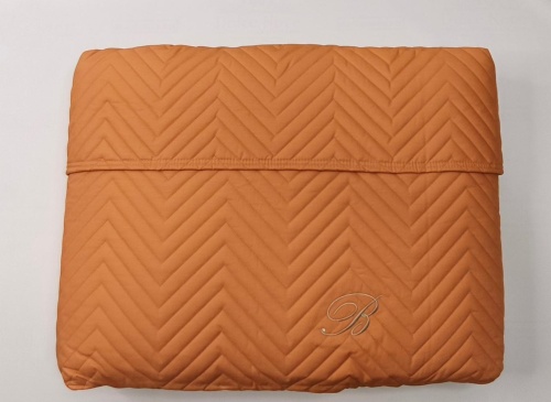 Покрывало Blumarine STILE BLU 270х270 оранжевое 40 papaya Артикул: 93721 DolceNoce фото 2
