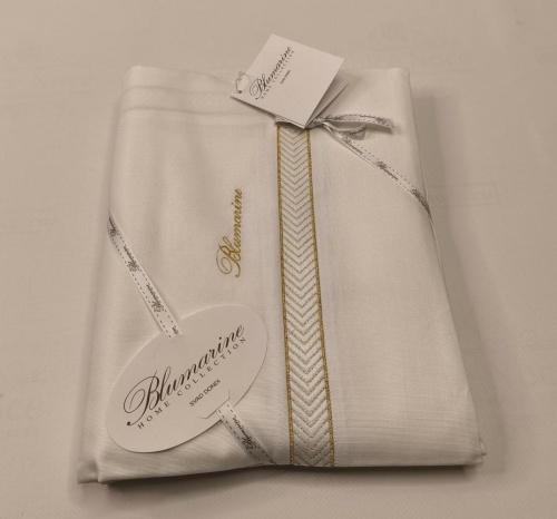 Скатерть Blumarine BISTROT 180х300 цвет белый gold Артикул: 94845 DolceNoce фото 2