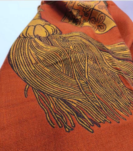 Плед Etro HERALD AQ339 A0351 orange оранжевый 140х180 Артикул: 70183 DolceNoce фото 3