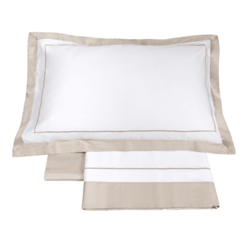 Постельное белье Fazzini DARSENA  0 bianco+corda белый с бежевым фото 2