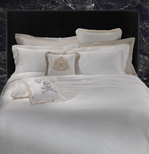 Постельное белье Philipp Plein BASIC HEXAGON B00 white