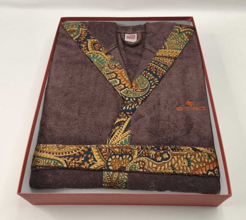 Халат с капюшоном Etro GIАNO AV799 X0883 brown коричневый фото 2