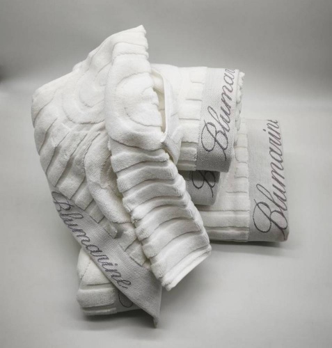 Набор полотенец Blumarine MONOGRAM белый 04 white Пять штук Артикул: 94866 DolceNoce фото 2