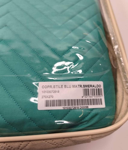 Покрывало Blumarine STILE BLU 270х270 изумрудное 18 esmeraldo emerald Артикул: 93729 DolceNoce фото 5