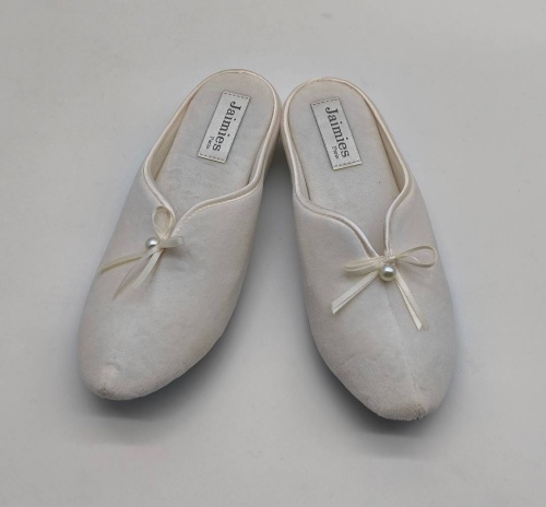 Тапочки Jaimies NATHALIE mule PERLE молочные
