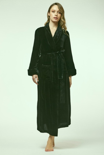 Халат Vivis DANIELA (цвет 01210 olive) оливковый фото 5