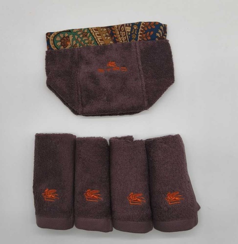 Набор полотенец Etro GIANO AV799 X0883 brown коричневый 4*30х30 Артикул: 70158 DolceNoce фото 2