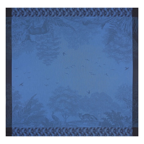 Скатерть Le Jacquard Francais FORET ENCHANTEE blue 120х120 Артикул: 88359 DolceNoce фото 5