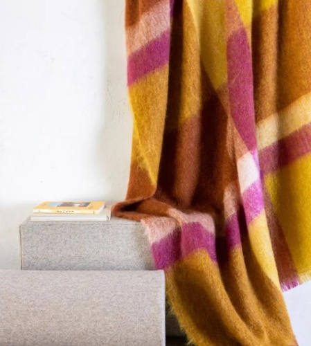 Плед Brun De Vian-Tiran MOHAIR CARREAUX COLLINE 140х180 Артикул: 87434 DolceNoce фото 4