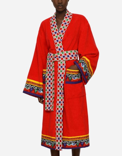Халат Dolce & Gabbana CARRETTO red красный фото 5