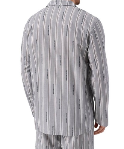 Пижама мужская Emporio Armani DENI EM000615 AF18543 m8222 shaded stripeсе серая фото 3