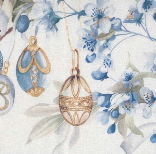 Скатерть Blumarine PASQUA 170х270 цвет 03 light blue голубая Артикул: 94842 DolceNoce фото 2