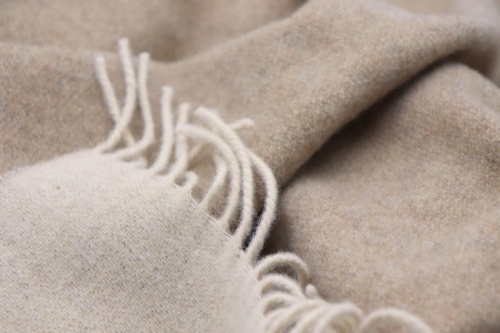 Плед Biederlack DARK VELVET (747211) natur-sand 130x170 Артикул: 79246 DolceNoce фото 2