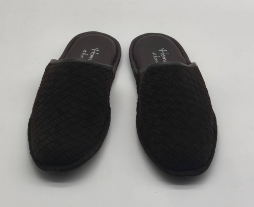 Тапочки мужские Homers SUEDE FONDENTE NAPA TONO 13567R коричневые фото 6
