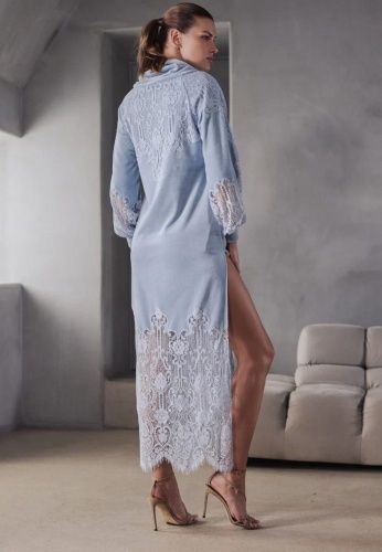 Платье Marjolaine BRANDA 5BRA3002 0062 Acier голубое фото 3 Платье Marjolaine BRANDA 5BRA3002 0062 Acier голубое фото 3