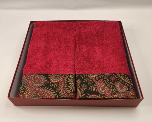 Набор полотенец Etro GIANO AV799 X0865 red красный Пять штук Артикул: 70149 DolceNoce фото 4