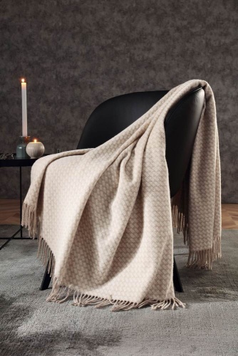 Плед Biederlack NATURALS&PLAIDS (797810) vivo beige 130х170 Артикул: 79265 DolceNoce фото 2