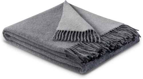 Плед Biederlack DARK VELVET (695659) grau-silber 130x170 Артикул: 79248 DolceNoce