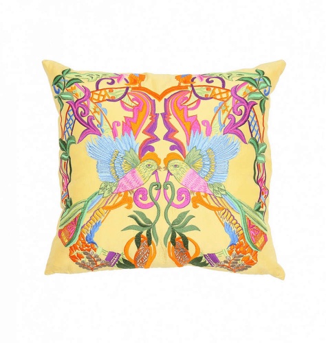 Подушка декоративная Etro BIRDS AR494 Y0106 giallo 45x45 Артикул: 69963 DolceNoce