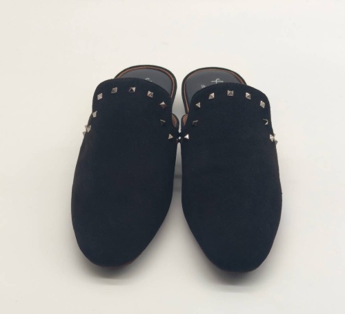 Тапочки женские Homers SUEDE BLACK 22277 черные