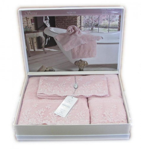 Набор полотенец Maison D`or SESSA rosa розовый Артикул: 21745 DolceNoce