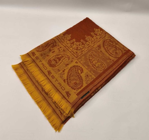 Плед Etro TAGETE AL298 A0227 gold оранжевый 140х180 Италия Артикул: 70182 DolceNoce Плед Etro TAGETE AL298 A0227 gold оранжевый 140х180 Артикул: 70182 DolceNoce