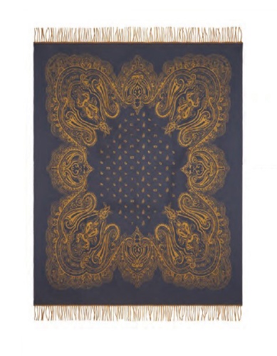 Плед Etro YOTEI AL276 B0310 blue синий 140х180 Артикул: 70068 DolceNoce