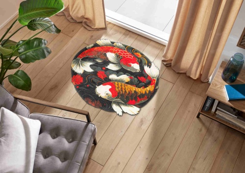 Коврик Kleen-Tex KOI COUPLE (075182) 120х120 Артикул: 77418 DolceNoce фото 2