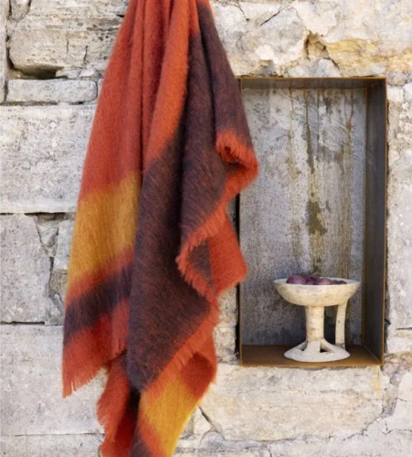 Плед Brun De Vian-Tiran MOHAIR PASSAGES ECORCE 140х180 Артикул: 87437 DolceNoce фото 2