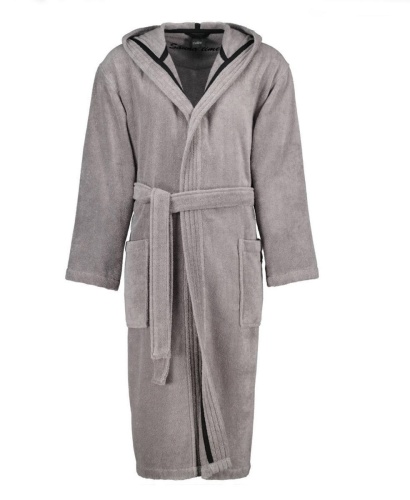 Халат мужской с капюшоном Cawo 833 (79 stein серый) фото 3