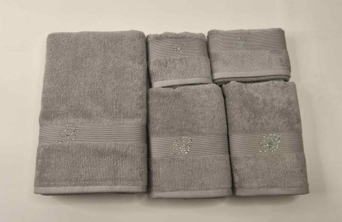 Набор полотенец Blumarine RISVEGLIO серый 13 silver Артикул: 94887 DolceNoce фото 2