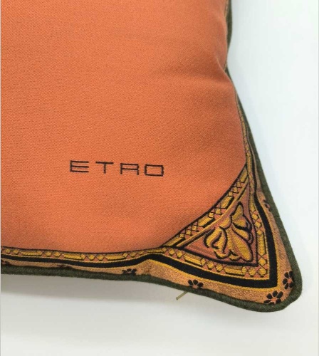 Подушка декоративная Etro HERALD AQ371 S9700 orange/grey 45x45 Артикул: 70177 DolceNoce фото 4